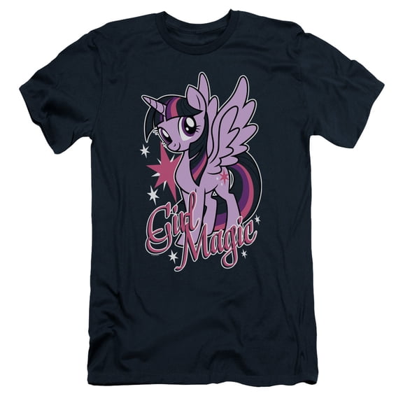 My Little Pony TV Girl Magic S/S Adult 30/1 T-Shirt Navy