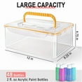 thumbnail image 2 of 1 * Acrylic Paint Storage Box-Transparent, 2 of 6