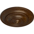 thumbnail image 3 of Ekena Millwork 13 1/4"OD x 1/2"P Classic Ceiling Medallion (Fits Canopies up to 4 1/8"), Hand-Painted Root Beer Crackle, 3 of 6
