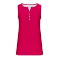 thumbnail image 4 of Wycnly Summer Saving Tank Top for Women Womens Summer Tops Button up Sports Breathable Slim Henley Shirts Tunic 2024 Casual Solid Sleeveless T Shirt Ladies Sleeveless Shirt, 4 of 4