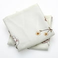 thumbnail image 3 of Home Soft Things Embroidery Canvas Throw Pillow Cover Pillow Case 2 Piece Set - Spring Flower - Burgundy - 26" x 26" EURO, 3 of 3