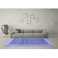 thumbnail image 3 of Ahgly Company Indoor Rectangle Abstract Blue Modern Area Rugs, 8' x 12', 3 of 4