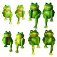 thumbnail image 3 of 6Pcs/Set Cute Resin Sitting Frogs Statue Outdoor Garden Decorative Sculpture Desk Garden Decor S2, 3 of 7
