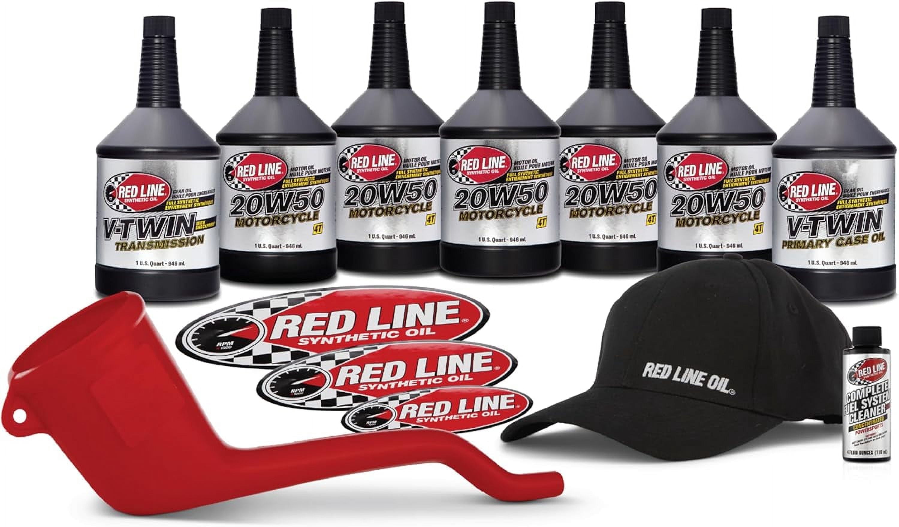 Red Line Synthetic Oil, 90226 Motorcycle Power Pack Kit, 20W-50