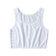 thumbnail image 1 of Jumpingount Chaleco de lesbianas, corsé de verano, transpirable, sin costuras, para forma al pecho, ropa interior, Tops para hacer ejercicio, Camisetas sin mangas Blanco L, 1 of 6