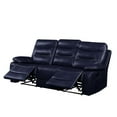 thumbnail image 4 of ACME Aashi Canapé Inclinable Horizontal Capitonné en Cuir-Gel Bleu Marine, 4 of 5
