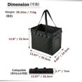 thumbnail image 2 of Bolsa de almacenamiento de herramientas de jardinería, bolsa de herramientas de jardín, bolso de mano, organizador para el hogar, para interiores y exteriores (negro), 2 of 5