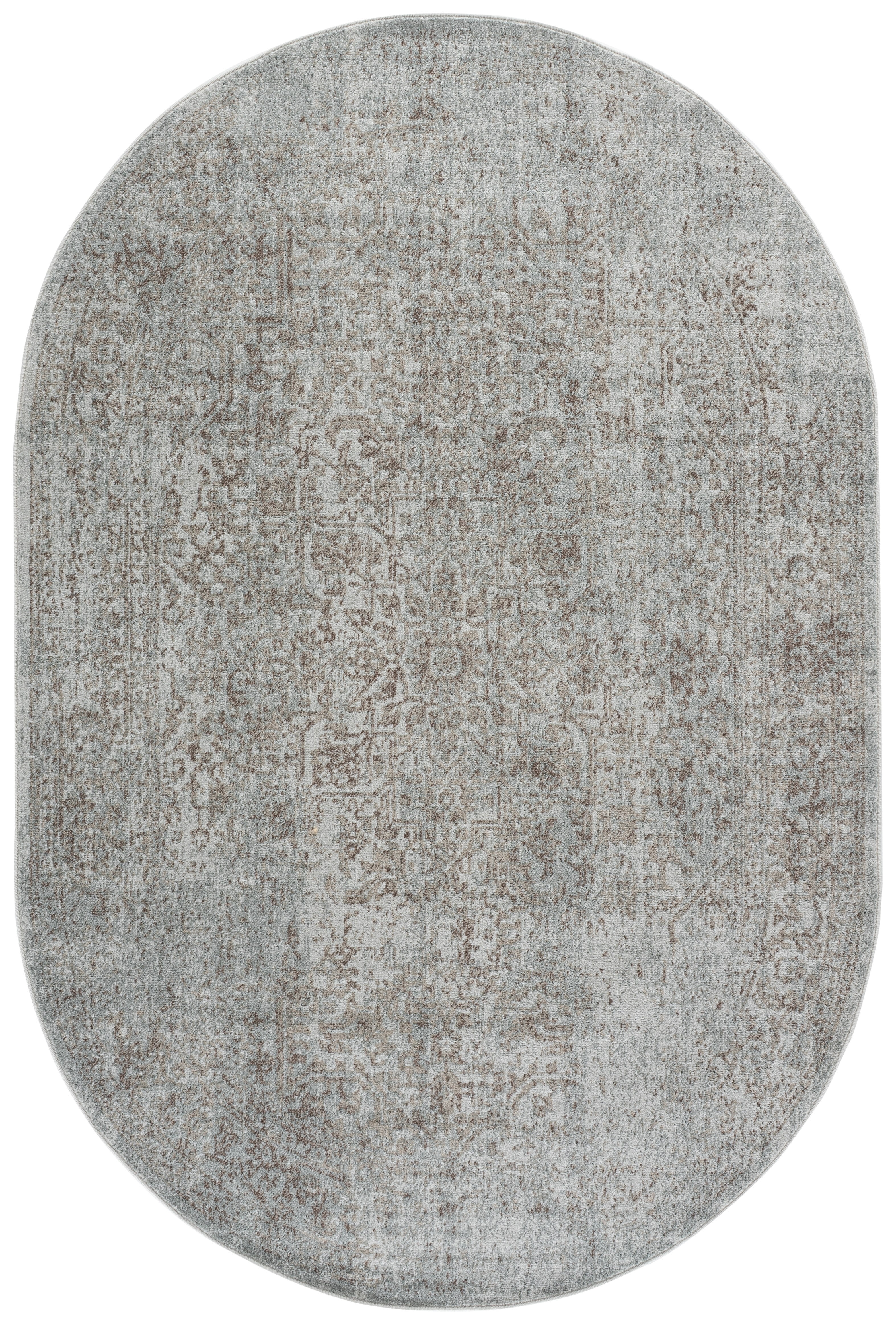 Safavieh Evoke Trena Floral Area Rug, Ivory/Taupe, 6' x 8' Oval