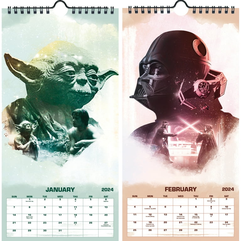Calendrier mural 2024 Star Wars : Saga : Trends International
