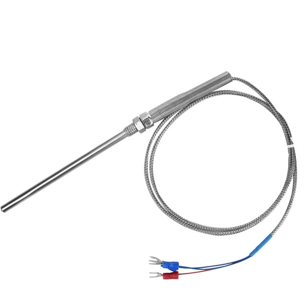 Sonda de termopar pt100 sensor de temperatura de termopar cable de termopar hilo M8 PT100 termopar de resistencia de platino 100mm cable del sensor de temperatura de la sonda 0-400 ANGGREK Otros