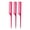 Pink, variant on 61 XL Rat Tail Combs Wide Tooth Comb Detangling Hair Styling Coarse Hair Foiling Thick Back Parting Combs Hairstylist Combs For Women Made In USA 3 Pc. (Light Pink)