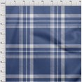 thumbnail image 4 of oneOone Rayon Medium Blue Fabric Check Dress Material Fabric Print Fabric By The Yard 56 Inch Wide, 4 of 4