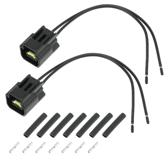 Unique Bargains 2Pcs Camshaft Position Sensor Connector Plug Pigtail Wiring harness w/ Terminals for Ford F-150 F-250 Camshaft Sensor Female Connector for Lincoln Aviator No.ZZJ118280/1W1Z6C315AB