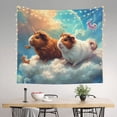 thumbnail image 2 of Pofeuu Cloud Guinea Pig Print Wall Tapestry Decoration Wall Hanging Tapestry 60 x 51 Inch, 2 of 6