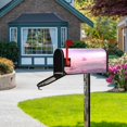 thumbnail image 6 of 25.4x20.78" Magnetic PVC Mailbox Cover Letter Box Cover Mailbox Wraps Post for Holiday Garden Yard Decor Pink Butterflies Flying, 6 of 9