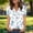 *Light Blue, variant on ClodeEU Women's V Neck Printed Short Sleeve Shirt,Loose Fit Casual Top with Button Light Blue,Womens Plus L