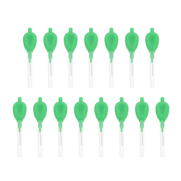 EeaseMX 15 cepillos interdentales de 0,7 mm para limpieza dental (verde)