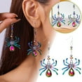 thumbnail image 2 of WILLBEST Boucles d'Oreilles d'Halloween Bijoux de Mode Pendantes Colorées Accessoires pour Femmes Fête, 2 of 9