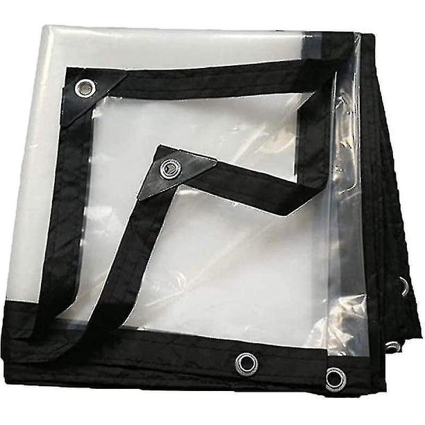 Kryc-waterproof Tarpaulin With Eyelets, Transparent, Foldable, 2x3m