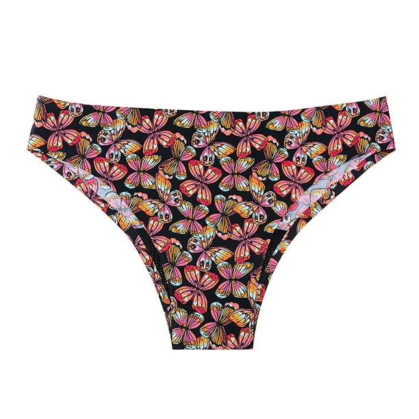 Gibobby Paquete de Tanga para dama Mujeres Transpirable Absorbente Menstrual Cintura alta Ropa interior sólida A de Tecnología de cuatro capas(B,G)