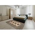 thumbnail image 5 of Ahgly Company Machine Washable Indoor Rectangle Traditional Coffee Brown Area Rugs, 6' x 9', 5 of 7