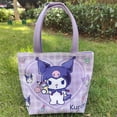 thumbnail image 1 of JM Anime Kuromi KT Cat Keroppi bolsa de almuerzo portátil de dibujos animados bolsa Bento patrón de muñecas Kawaii bolso de gran capacidad bolsa de almacenamiento, 1 of 4