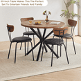 thumbnail image 6 of 39" Round Dining Table, Mid-Century Style for Small Spaces, Leisure Kitchen Table for 4 Person for Apartment Dining Living Room, 6 of 8