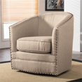 thumbnail image 2 of Bowery Hill Swivel Accent Chair in Beige, 2 of 5