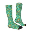 thumbnail image 3 of Picia Women Crew Soft Moisture-wicking Socks Funny Animals in Jungle Pattern Design Cotton Socks, One Size fit All, 3 of 4