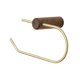 thumbnail image 1 of Wooden Tissue Holder Brass Toilet Paper Holder Toilet Storage Accessory Roll Paper Holder Rack Stand Black Walnut & Gold, 1 of 5