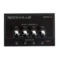 Rockville RHPA4 4 Channel Professional Headphone Amplifier Stereo or Mono Amp