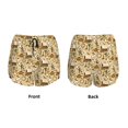 thumbnail image 3 of Balery Wild West Cowboy Pantalones cortos deportivos para mujer con forro y dos bolsillos, elásticos, para entrenamiento, gimnasio, yoga-Medium, 3 of 7