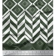 thumbnail image 3 of oneOone Cotton Flex Seaweed Green Fabric Geometric Panel Quilting Supplies Print Sewing Fabric By The Yard 40 Inch Wide, 3 of 3