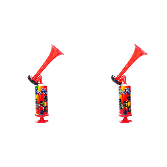 Bocina de aire portátil para animar a jugadores de fútbol con sonido potente para competición deportiva (Rojo)