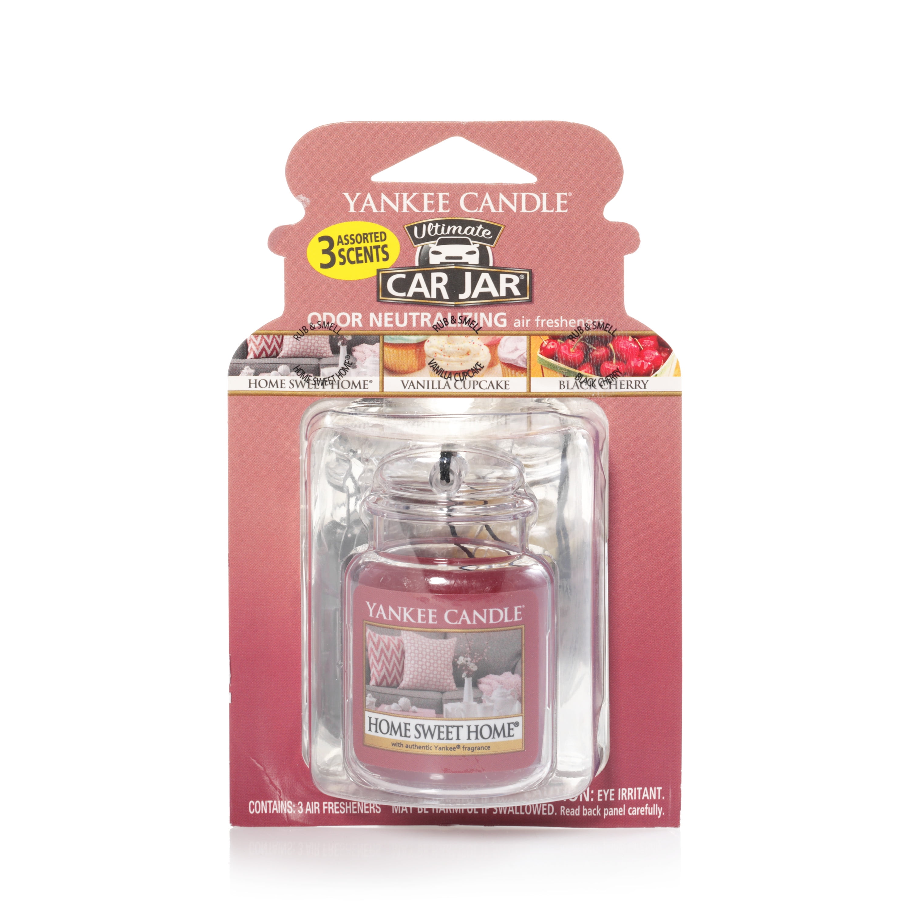 Yankee Candle Car Jar Ultimate Hanging Air Freshener 3Pack (Vanilla