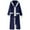 Navy, variant on Bovxnpu Mens Bathrobes, Mens Robe Full Length Plushed Robe for Men Long Fleece Bathrobe With Pockets and Belt Bathrobe Loungewear Nightwear