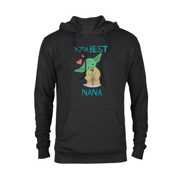 Star Wars Yoda Best Nana Yoda Chibi Portrait Mother’s Day - Pullover Hoodie for Adults - Customized-Black