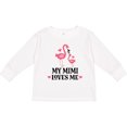 thumbnail image 3 of Inktastic My Mimi Loves Me Flamingo Girls Long Sleeve Toddler T-Shirt, 3 of 5