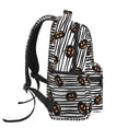 thumbnail image 3 of Zufioo Haloween Pumpkins Print Casual Student Backpack, Adjustable Shoulder Straps Multi-Function Multi-Pocket Sports Bag Travel Backpack, Unisex-One Size, 3 of 5