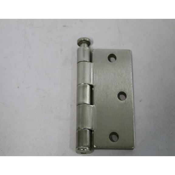 Cal-Royal 3-1/2 in. Full Mortise Plain Bearing Hinge In Satin Nickel, 2 Per Box
