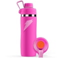 thumbnail image 1 of Botella de agua Gatorade 'Overtime' de acero inoxidable de 22 oz, tapa giratoria, rosa, 1 of 8