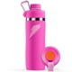 thumbnail image 1 of Botella de agua Gatorade 'Overtime' de acero inoxidable de 22 oz, tapa giratoria, rosa, 1 of 8