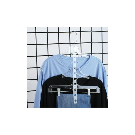 SSWBasics Pack of 50 Clear Plastic Strips for Clothing Display Hanger | Durable Display Hanger for Retail and Home Use