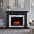 thumbnail image 2 of Real Flame Merced 61" Contemporary Wood Grand Electric Fireplace in Black, 2 of 9
