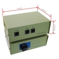 thumbnail image 3 of Cablesonline Caja De Interruptor Manual Giratorio De Metal A/B Rj45 De 2 Vías (Sb-034), 3 of 4