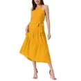 thumbnail image 2 of INSPIRE CHIC Casual Sleeveless a Line Summer Dress for Women's Solid Color Loose Swing Dress XL Yellow, 2 of 6