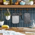 thumbnail image 2 of KitchenAid Albany Pot Holder 2-Pack Set, Charcoal Grey, 7"x10", 2 of 5