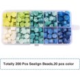 thumbnail image 2 of 24 Colors Octagon Sealing Wax Beads - 600 Pieces Packed in Plastic Box, 2 of 7