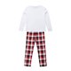 thumbnail image 3 of Pijamas NavideñOs Para La Familia Tops Con Estampado De Ciervos De Dibujos Animados + Pantalones A Cuadros XBTCLXEBCO Niño Blanco;9-10 Años, 3 of 5