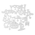 thumbnail image 4 of Troqueles de corte de Halloween, plantillas para álbum de recortes en relieve, tarjeta de álbum DIY (MS-477) Likrtyny Arte deco, 4 of 7